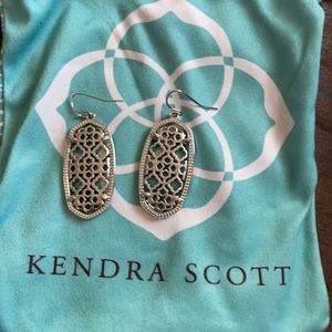Kendra Scott -Elle silver filigree earrings
